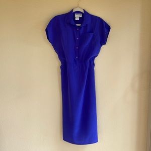 VINTAGE DVF Diane Von Furstenberg Silk MIDI Dress - Early 1980’s